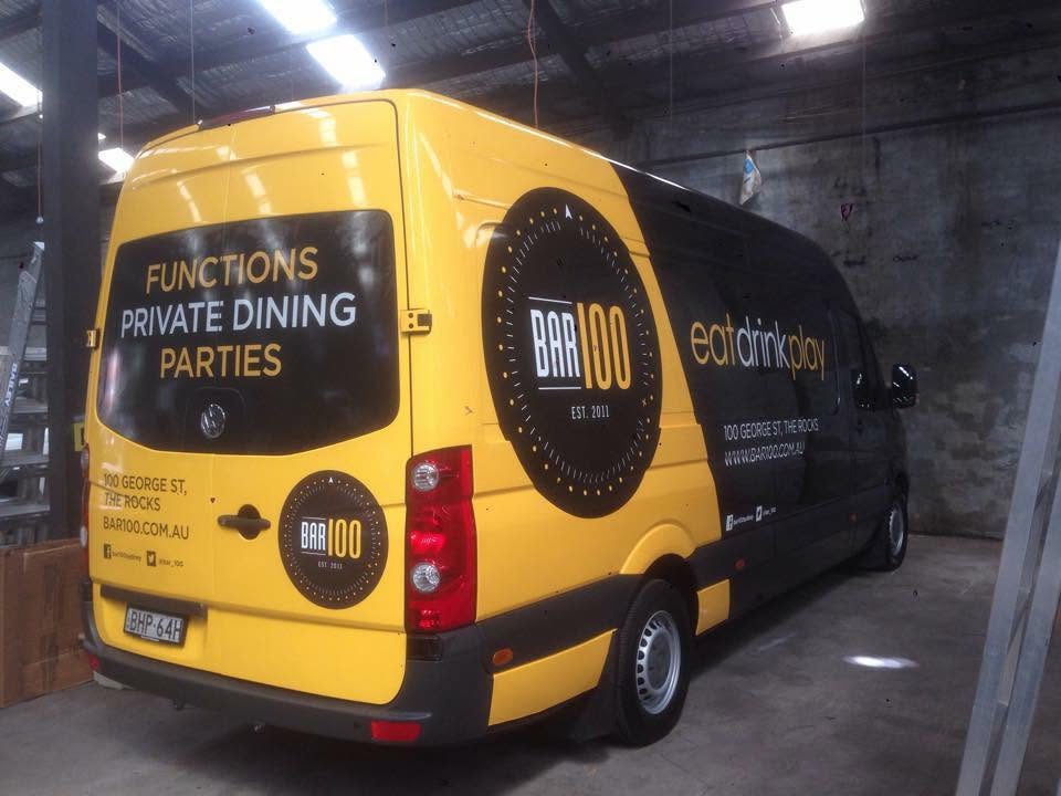 Full van wrap for Bar 100, The Rocks